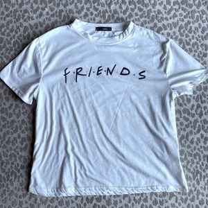 “Friends” Off-white Logo t-shirt, size 8